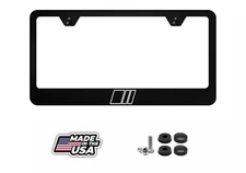 Audi Sport Retro Style 2 Black Stainless Steel License Plate Frame