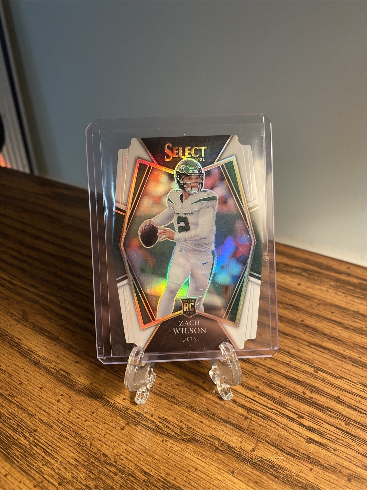 Zach Wilson 2021 Panini Select Premier Level White Die Cut /99 Color Match!!