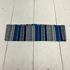 Blue & Gray Design Rectangle Wrap Scarf Adult One Size