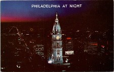 Vintage PPC - Philadelphia at Night - F58969