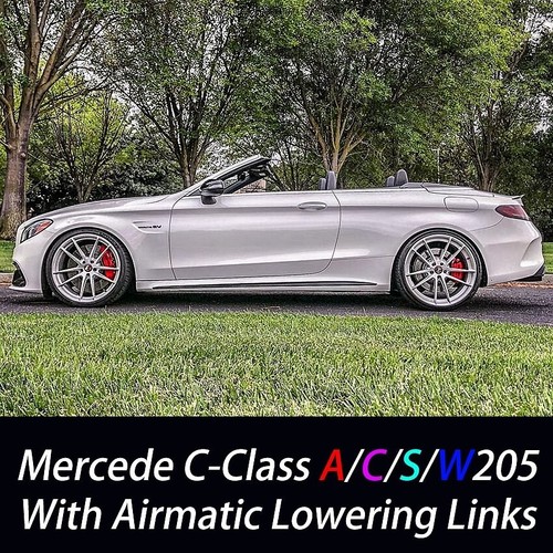 FOR MERCEDES C CLASS W205 S205 A205 C205 C350 AIR SUSPENSION LOWERING LINKS KIT - Picture 9 of 9
