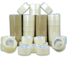UOFFICE 18 Rolls Carton Sealing Tape Clear 2" x 55 Yds 1.9 Mil