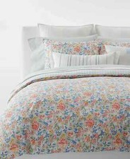 Lauren Ralph Lauren Macey Blue 3-Pc. Cotton King Duvet Cover Set 385