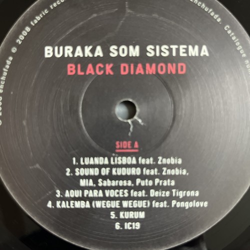 Buraka Som Sistema – Black Diamond 12" Vinyl In Open Shrink VG++ w/Insert - Picture 6 of 8