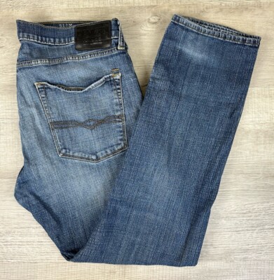 Denizen 232 Slim Straight Fit Jeans Distressed Denim Mens 36X32 (Actual  36X29.5) | eBay