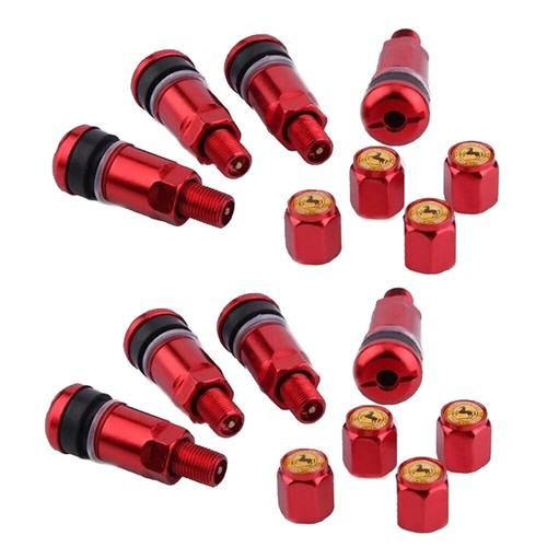 8pcs Aluminum Tire Valve Stems Metal Tubeless Wheel Caps Bolt-In Tyre - Picture 17 of 31