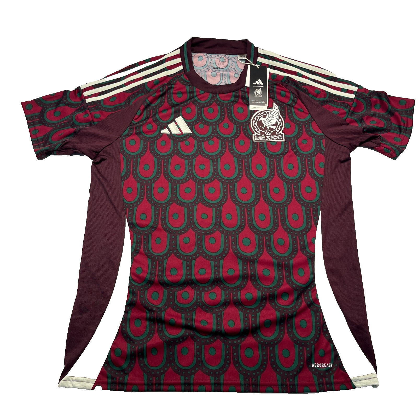 Mexico National Soccer Team Jersey Mens Large Slim Fit Aero Ready adidas NWT