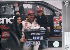 DALE EARNHARDT AUTOGRAPHED 8X10 DAYTONA 500 BECKETT SLABBED AUTHENTIC AUTOGRAPH