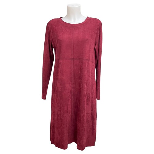 Soft Surroundings Dress Women's XS Red Faux Wrap Maxi Stretch Long Sleeve  Party | eBay