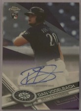 2017 TOPPS CHROME DAN VOGELBACH PURPLE REFRACTOR AUTO RC #ed 13/250!