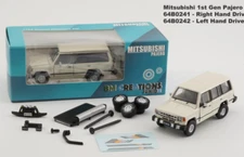 BM Creations 1983 Mitsubishi 1st Gen Pajero MK1 - White - RHD 1:64 Car 64B0241