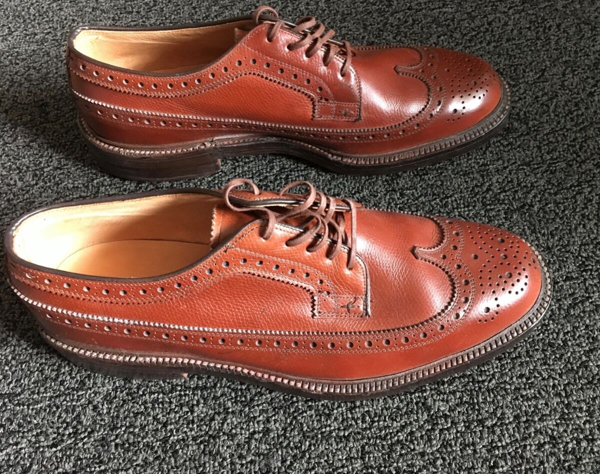 Vintage Nettleton Traditionals Brown Leather Wingtip Dress Vintage Nettleton Traditionals Brown Leather Wingtip Dress