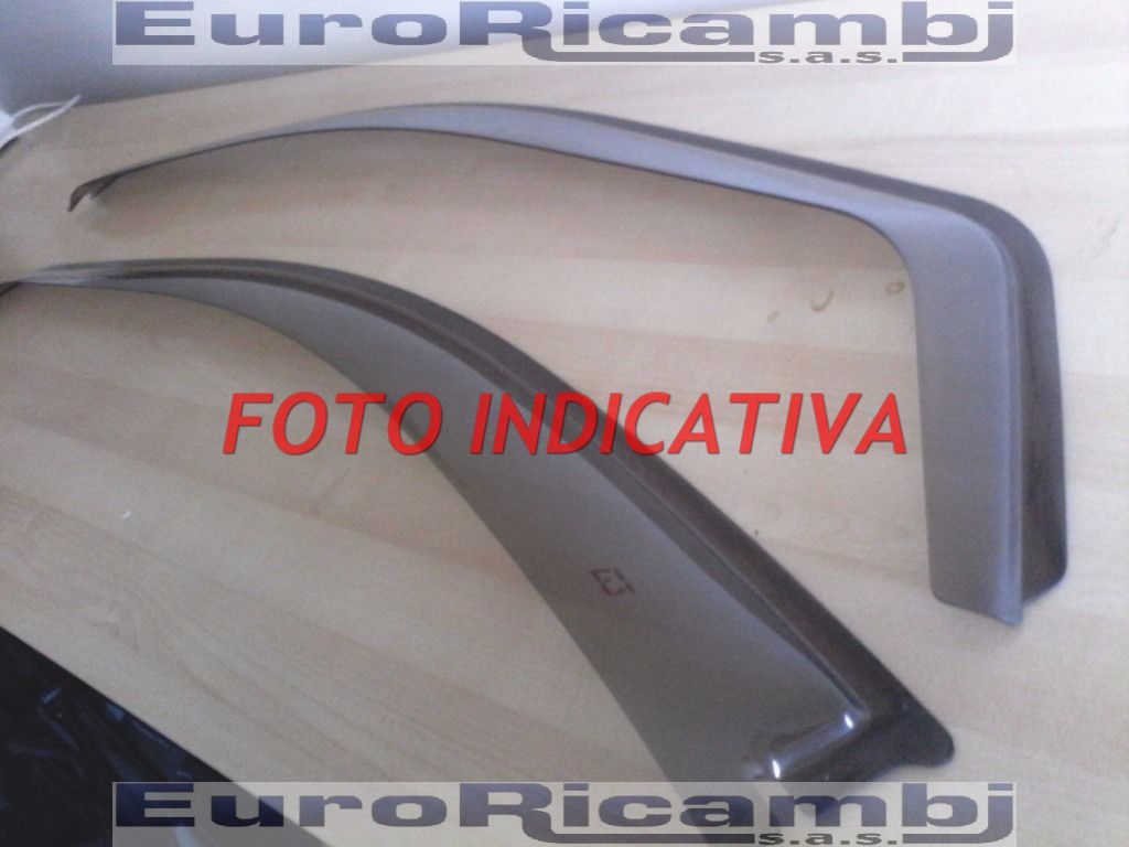 G3 Deflettori Aria Antiturbo Anteriori Per Mercedes Classe A 3p (2005-2012) – Set 2 Pezzi In PMMA, Colore Fumé Scuro, Montaggio Rapido