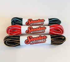 Dual Tone Oval Sports Boot Sneaker SHOELACES 6 mm - 45 54 Inch shoe lace string