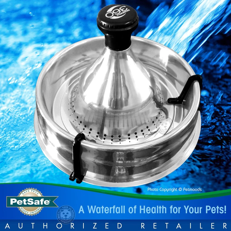 Водяной фонтан для собак PetSafe Drinkwell 360 Multi-Pet нержавеющая сталь PWW00-13705 - Изображение 3 из 4