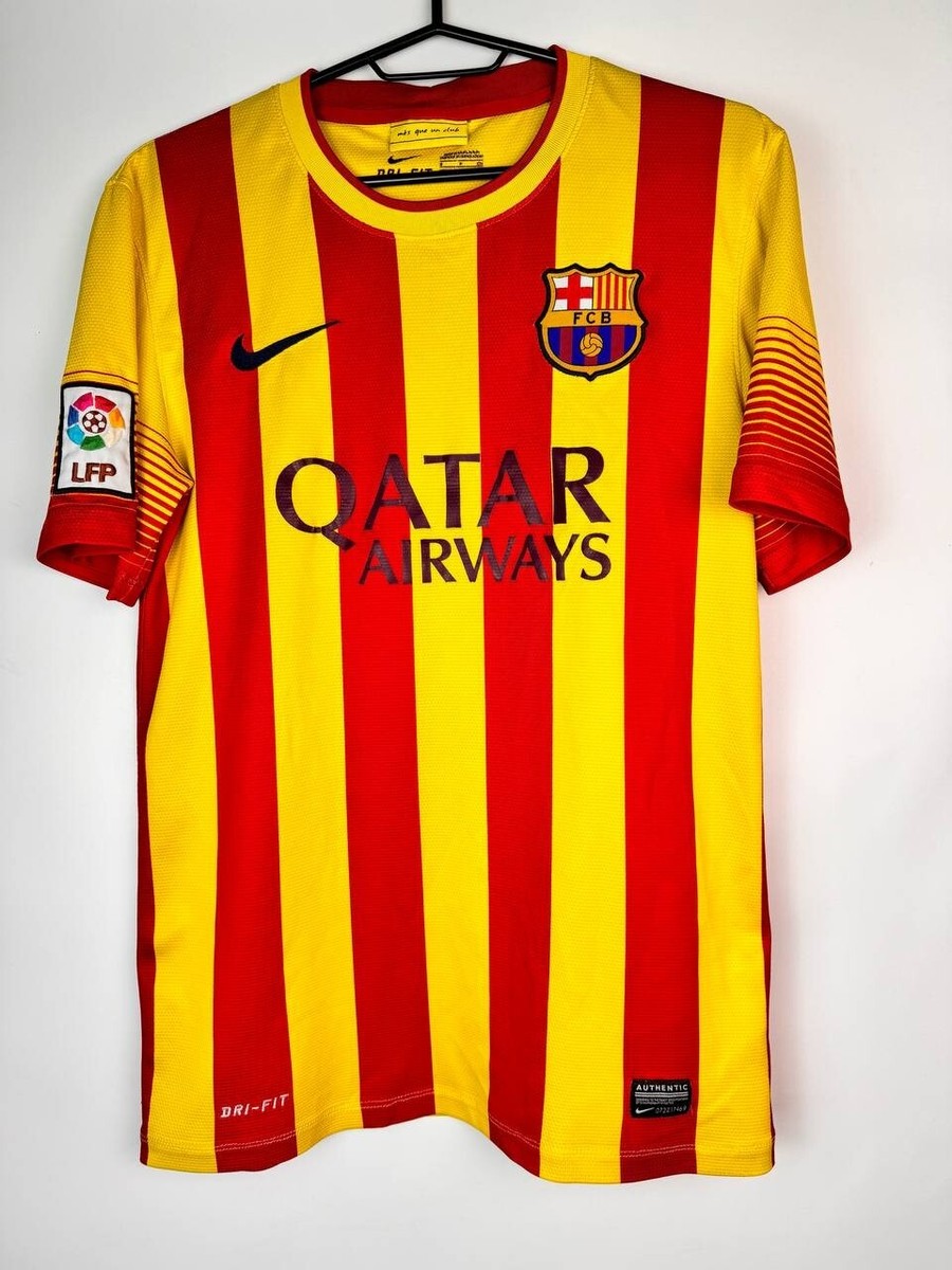 BARCELONA 2013 2014 AWAY FOOTBALL SHIRT SOCCER JERSEY NIKE 532823