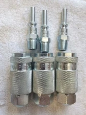 3 SETS MILTON 1/4" Female Body L-Style coupler with Plug Milton s-791