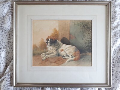 Charles Edward Brittan Sr Original Aquarell Gemälde - Kunst