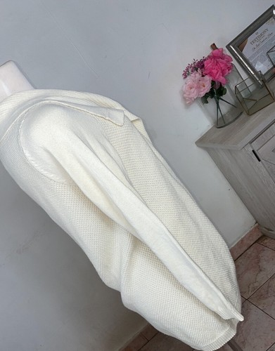New $125 Talbots Cream Knit Cardigan Petit Large Cashmere Cotton - Picture 4 of 7