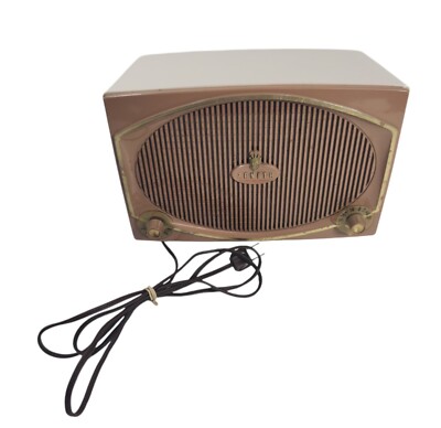 1950's Zenith B513L ''The Toreador'' AM Radio ~ Shell Beige & Mesa Tan ~ WORKING