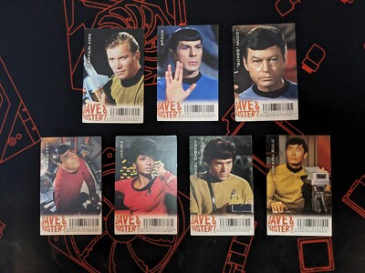 Dave and Busters Star Trek Game Cards Set of 7 (NO TRIBBLES) | eBay