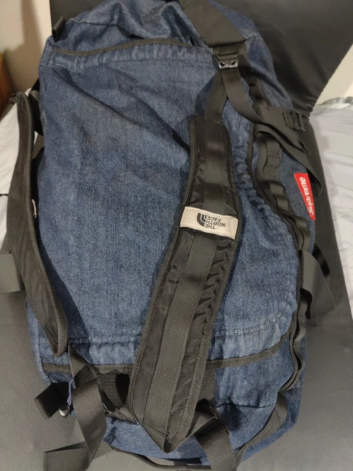 Bolso de Lona Supreme X The North Face TNF Denim Base Camp Indigo SS15 Foto 2 de 4