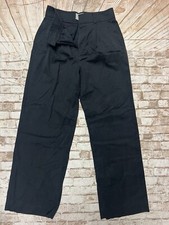 Everlane Trousers 4 Ho Chi Main Black Pants Pleated Wide Leg