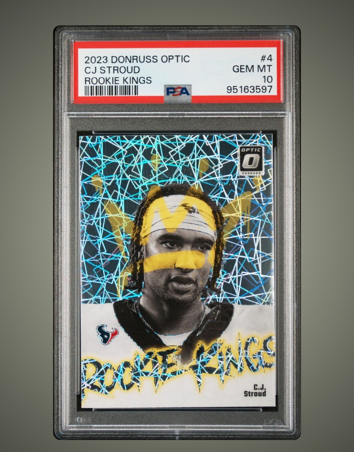 CJ STROUD 2023 DONRUSS OPTIC ROOKIE KINGS PSA 10 SSP No.4