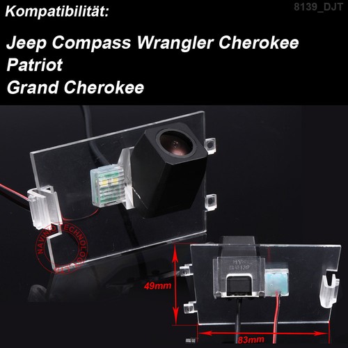 Telecamera posteriore HD telecamera auto per Jeep Compass Wrangler Cherokee Patriot Grand - Foto 3 di 9