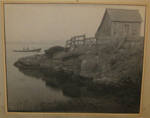 Cabaña de pesca vintage Harvey Falk Lauderdale Lake FLORIDA pictorialista FOTO - Imagen 3 de 11