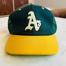 Oakland Athleitcs A's Green and Yellow Adjustable Basebal Hat