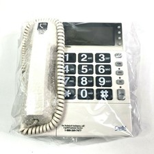 CapTel Model 200 2-Line Telephone Closed Caption Hearing Impaired With Box Unuse