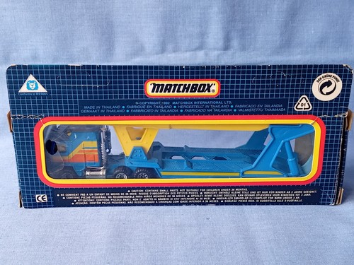 Matchbox Convoy CY-1 Kenworth Car Transporter - Blu e Giallo - Nuovo con scatola - 1992 - Foto 4 di 9