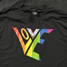 WNBA Las Vegas Aces Pride Night Rainbow LOVE Logo Giveaway SGA Shirt Size XL