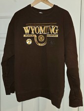 Univ of Wyoming 1943 Basketball Champs Crew Neck Sweatshirt Size Large