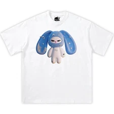 BUNNY Boxy Vintage Shirt Graphic Tee Streetwear Y2K