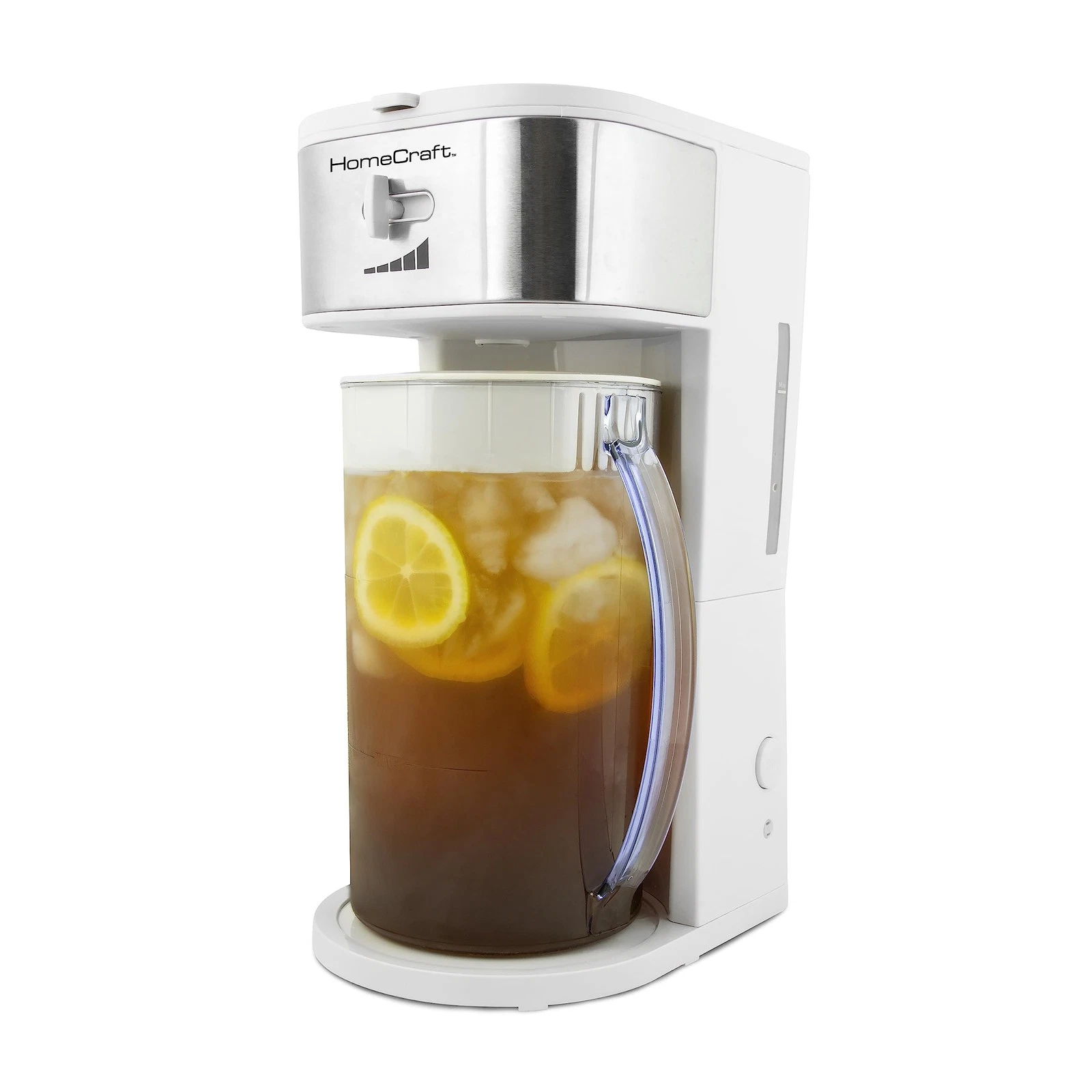 HomeCraft 3-Quart White Stainless Steel Café' Iced Tea And Coffee
