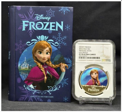 2016 NIUE $2 - DISNEY FROZEN - PRINCESS ANNA - NGC PF70 FR UC - 999 SILVER COIN