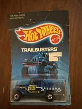 HOT WHEELS TRAILBUSTERS JEEP SCRAMBLER BLUE 1986 Read Description.