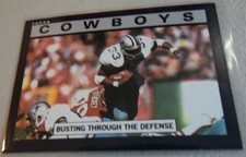 1985 Topps #37 Cowboys Team Leaders (Busting Through the Defense)