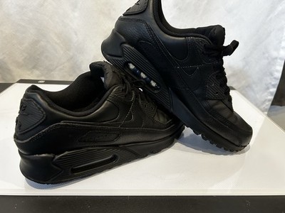 Men s Nike Air Max 90 US Size 9 Black Leather Essential Cz5594-001