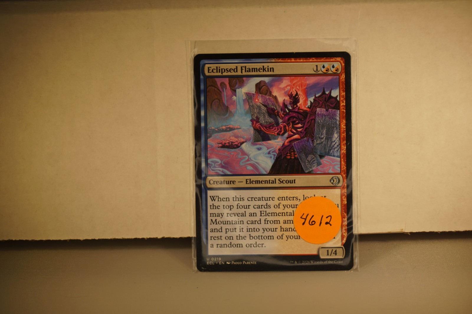 X - Magic The Gathering U 0219 "Eclipsed Flamekin" Lorwyn Eclipsed Set (#4612)