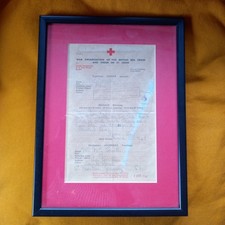 WW2 WAR ORGANISATION OF THE BRITISH RED CROSS AND ORDER OF ST JOHN MESSAGE