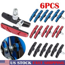 3 Pairs V Type Brake Pads Shoes For BMX Road MTB Bike Bicycle Road Cycling