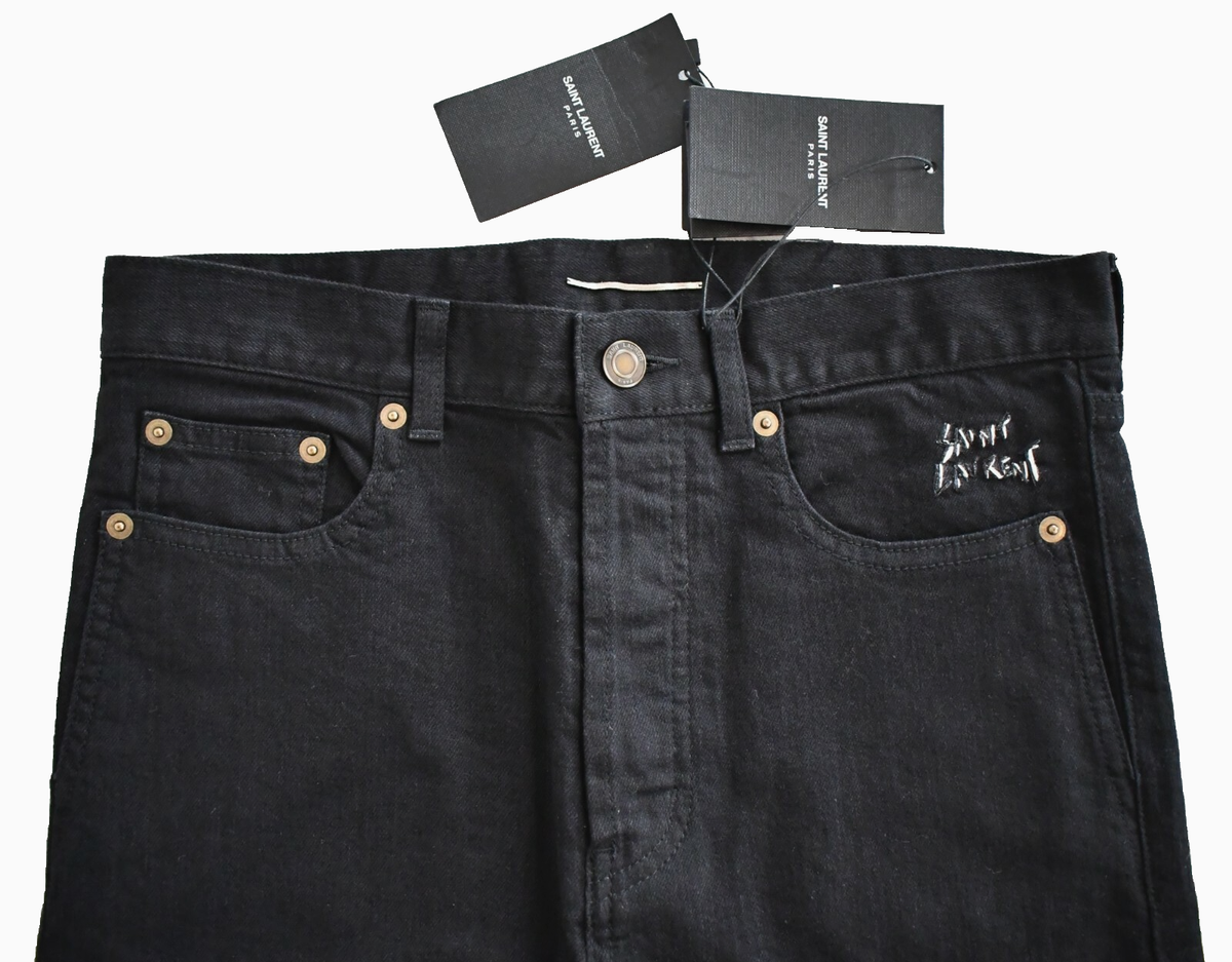 🆕️NEW SAINT LAURENT D14 M/SL-LW Black SLIM/Skinny Fit LOW-RISE