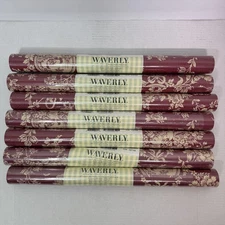 Waverly Wallpaper Lot of 7 Double Rolls Floral Toile Pattern Cottage 5502911 NEW