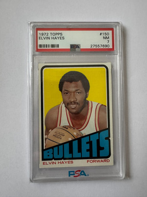 Elvin Hayes 1972 Topps PSA 7 NBA TOP 75 HOF HALL OF FAME BULLETS LEGEND