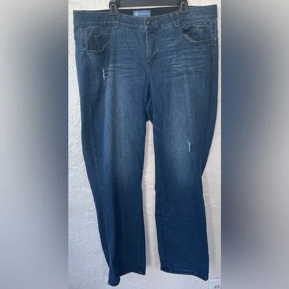 Democracy ab-solution plus sized distressed dark … - image 1