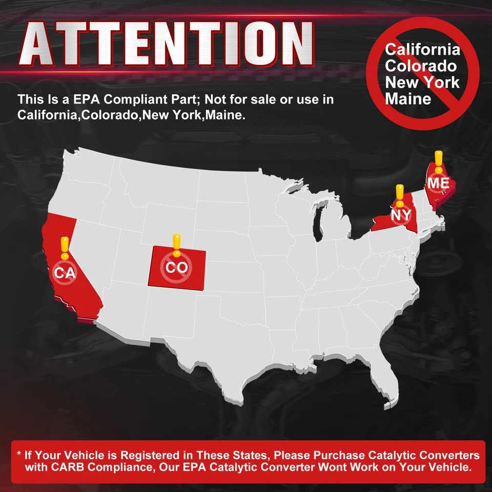 Catalytic Converter Kit Compatible with 2013-2020 Ford Fusion 2.5L - Image 4 of 4