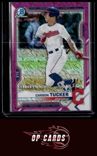 Carson Tucker 2021 Bowman Chrome Prospects Fuchsia Shimmer Refractor #/199